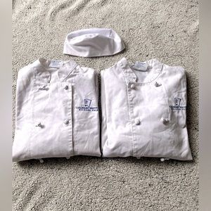 Culinary Institute chef jacket bundle lot